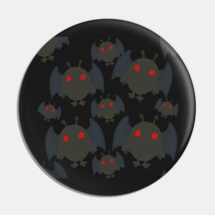 Mothman Emoji Pattern Pin