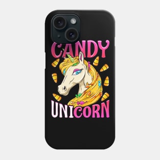 Unicorn Candy Corn Halloween Phone Case