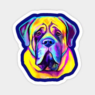 English Mastiff in Colors Magnet