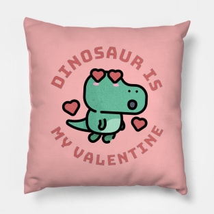 Valentine Dinosaur for Family Pillow