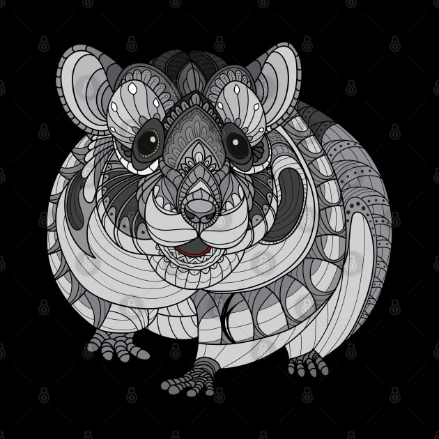 Zentangle Hamster by Mako Design 