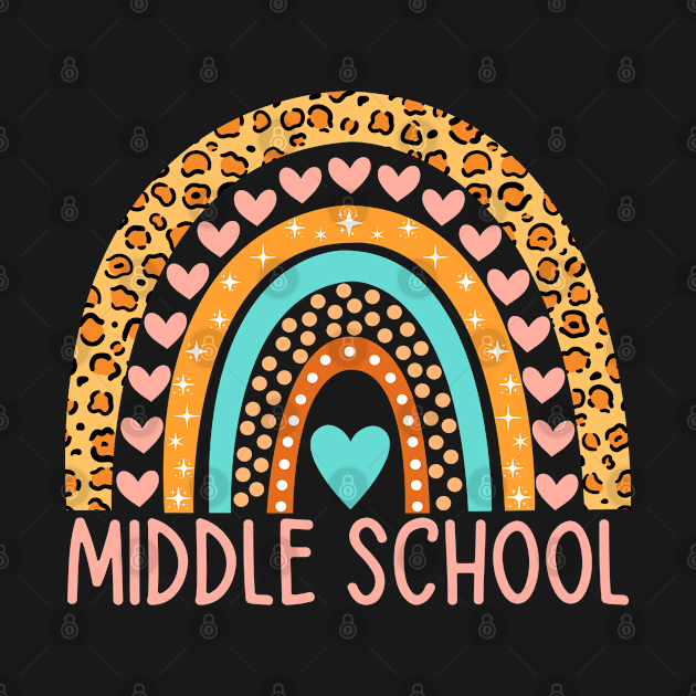 Middle School Teacher Girls Boys Back To School by CreativeShirt