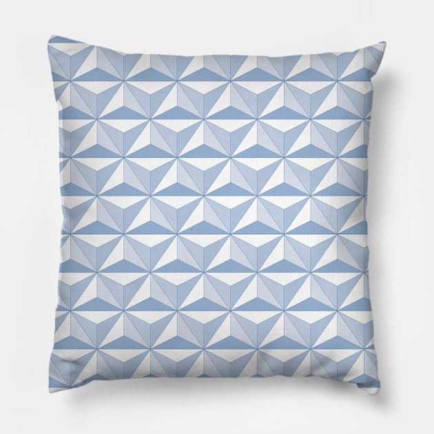 Geodesic Sphere, Blue Grey Pillow by Heyday Threads