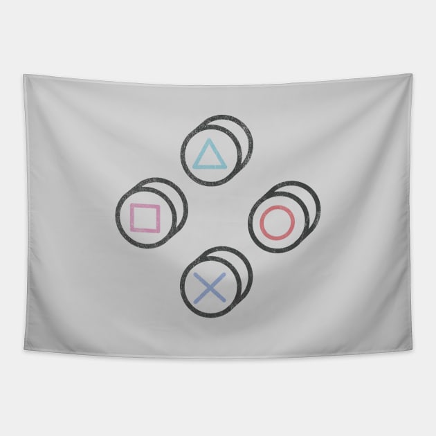 Gamer Controller Buttons Tapestry by bFred