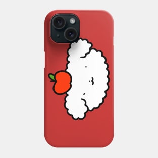 Apple Fluffy Dog Head Phone Case