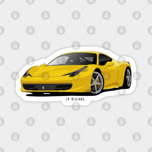 Italia 458 Magnet by LpDesigns_