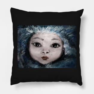 Baby in Snow Pillow