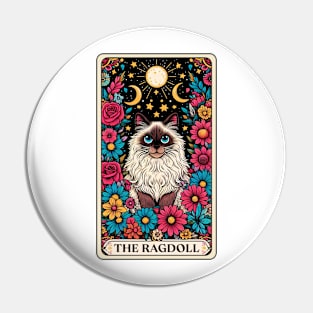 Ragdoll Cat Tarot Card Pin