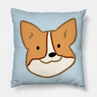 Cute Corgi face art Pillow