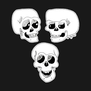 three skulls, numb or otherwise T-Shirt