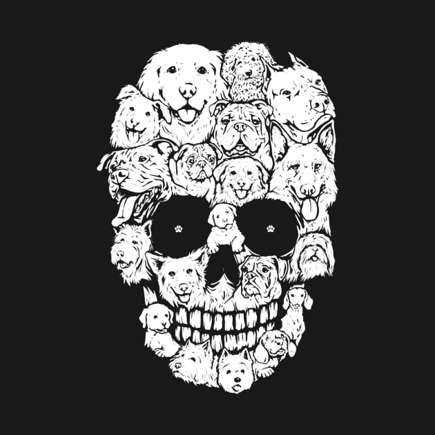 Dogs skull by TeeAbe