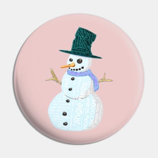 Jingle Hells The Alternative Christmas Snowman Pin