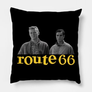 Route 66 - Martin Milner, George Maharis - 60s Tv Show Pillow