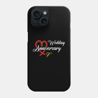 7th Wedding anniversary Phone Case