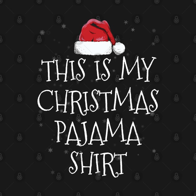 This Is My Christmas Pajama Shirt by heart teeshirt