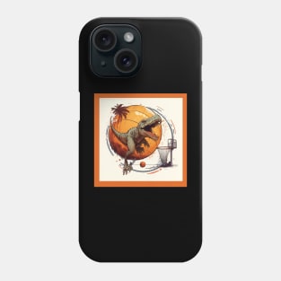 Dinosaur Playing Basketball Funny Phone Case