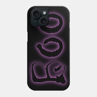 Glowing Purple Neon Boo Phone Case