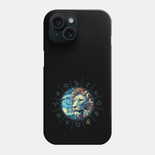 ZODIAC Leo - Astrological LEO - LEO - ZODIAC sign - Van Gogh style - 9 Phone Case