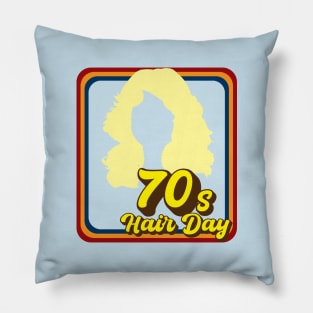 70s Hair Day (Blonde) Pillow