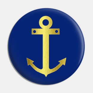 Gold Anchor Pin