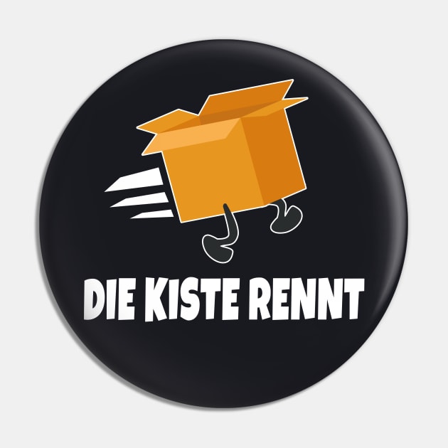 Die Kiste rennt lustiger Computer PC Spruch Pin by Foxxy Merch