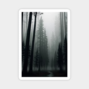 Spooky Forest at Dusk Magnet