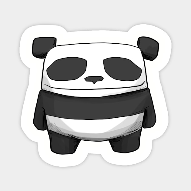 Panda Magnet by Patrick Farley Art