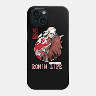 Ronin Life Skull Samurai Warrior with Kanji Phone Case