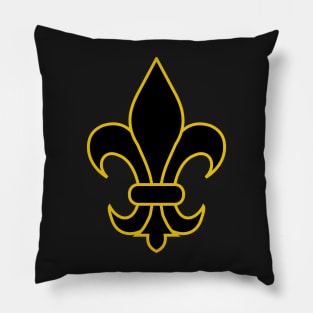 Fleur de lis (black and gold) Pillow