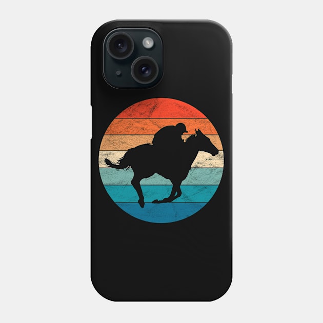 Vintage  Horse and Rider Galloping Phone Case by ChadPill