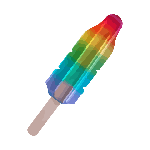 Rainbow Rocket Popsicle by DenAlex