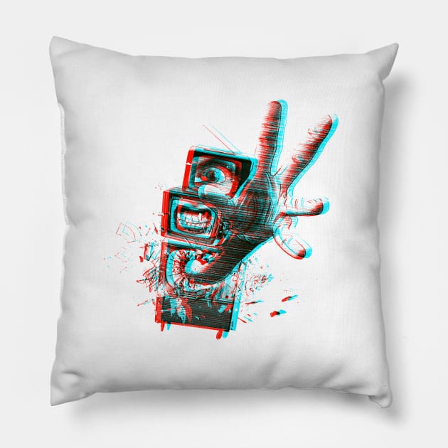 3DTV Pillow by victorcalahan