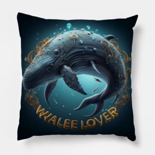 Beautiful Whale art for whale lovers Pillow