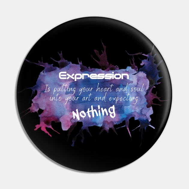 Expression Pin by unrefinedgraphics