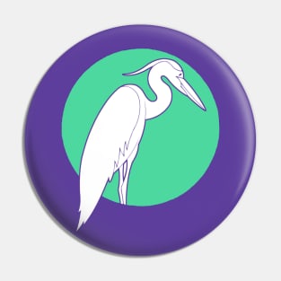 Izmet's Heron Pin