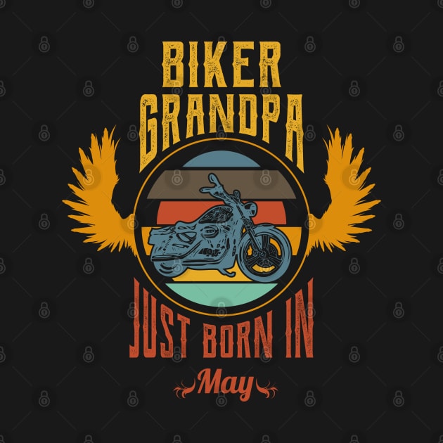 Biker grandpa just born in may by Nana On Here