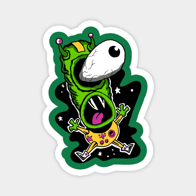 Space Out Freak Out Magnet by PungentBasementArt