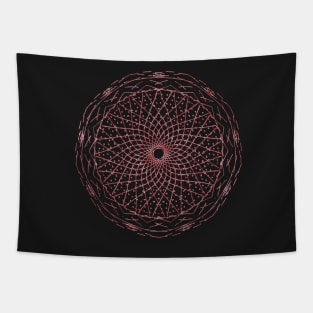 Mandala Red Liquid Design Tapestry