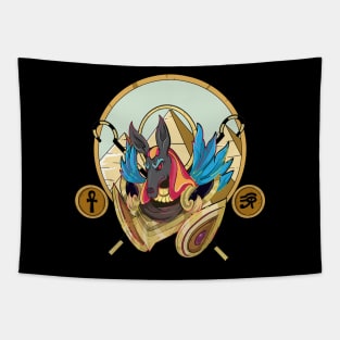 Ancient Egyptian God Anubis Tapestry