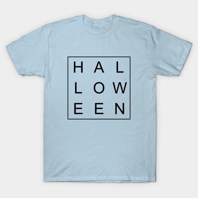 Discover minimalist and simple design halloween black word - Simple Design - T-Shirt