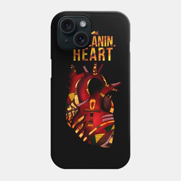 Melanin Heart Phone Case by kenallouis