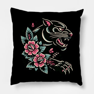 Black Panther Flash Tattoo Pillow