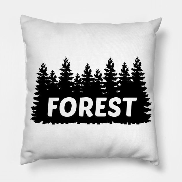 Calm Forest Pillow by notami