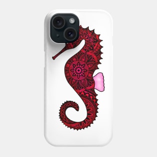 Seahorse (red) Phone Case