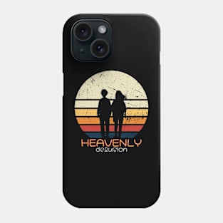 Heavenly Delusion or Tengoku Daimakyou anime character Kiruko and Maru in distressed vintage sunset Phone Case