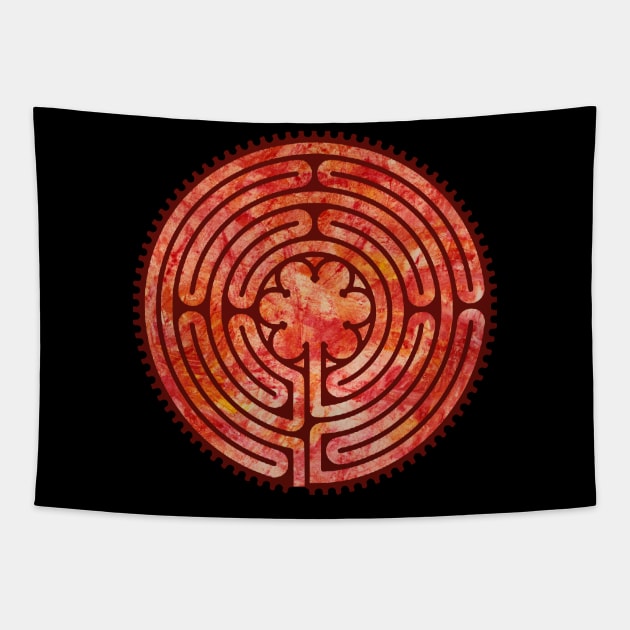 Chartres Cathedral Labyrinth Tapestry by Heartsake