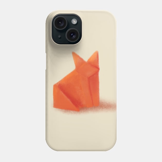 Origami Fox Phone Case by Leo