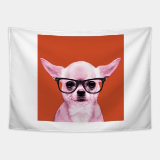 Pop Art Chihuahua in Orange Background - Print / Home Decor / Wall Art / Poster / Gift / Birthday / Chihuahua Lover Gift / Animal print Canvas Print Tapestry