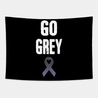 Go Wear Grey In May For Brain Cancer Awareness Tapestry