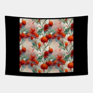 dreamy floral christmas Tapestry